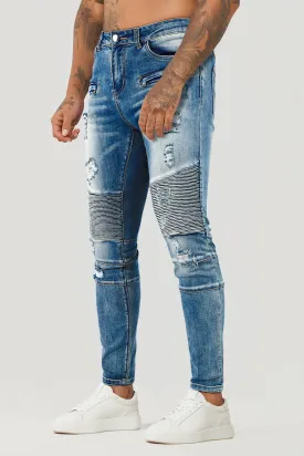 Men's Washed Blue Jean