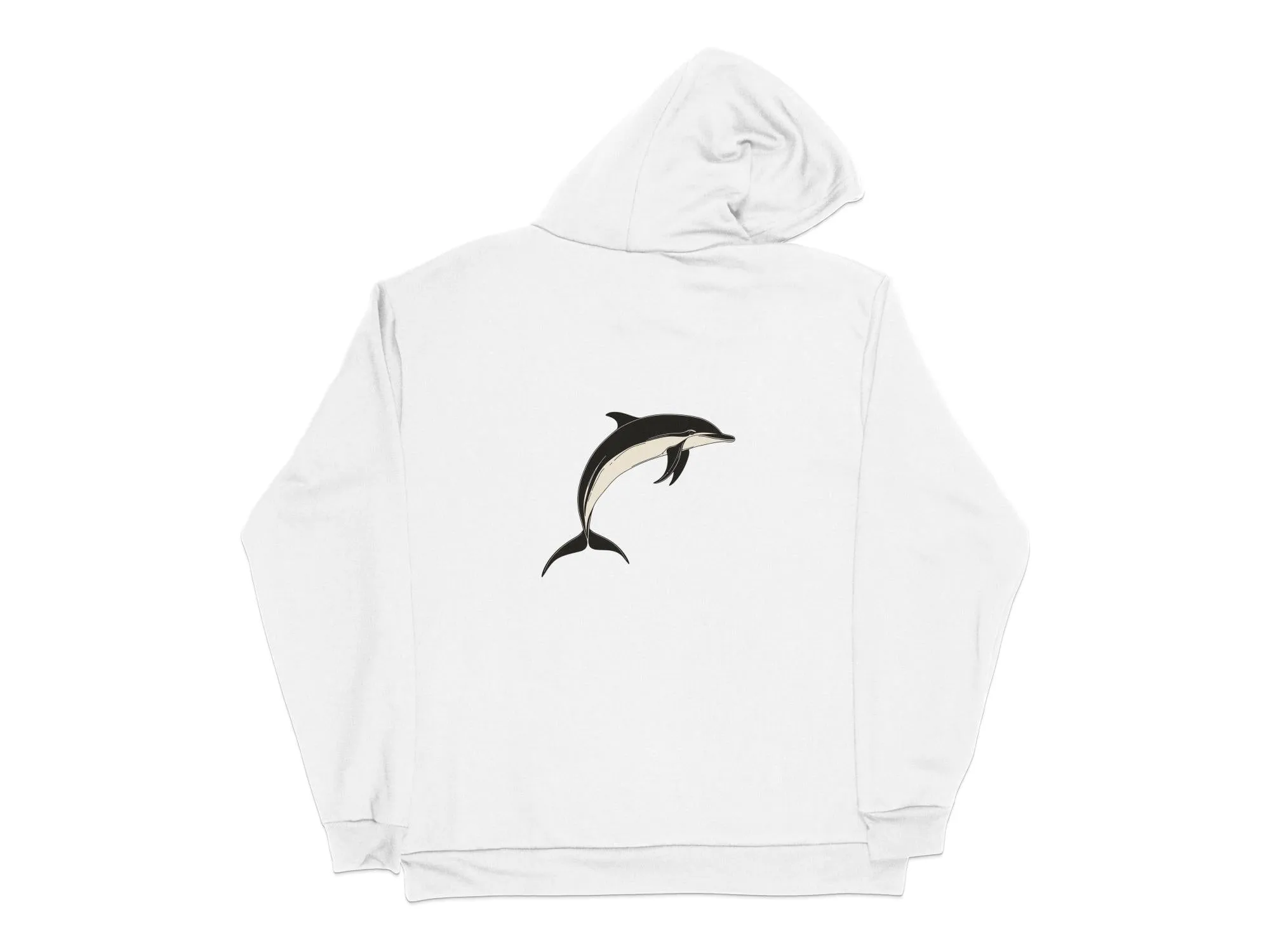 Modern Dolphin Hoodie, Stylish Dolphin Print Hoodie, Ocean Theme Hoodie, Casual Modern Hoodie, Nature Inspired Hoodie