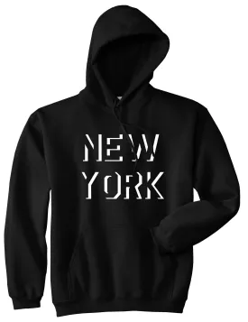 New York Shadow Logo Pullover Hoodie Hoody
