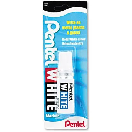 Pentel White 100w Shorty Marker