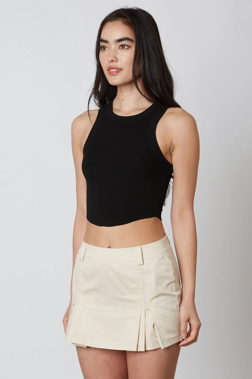 Pleated Mini Skirt
