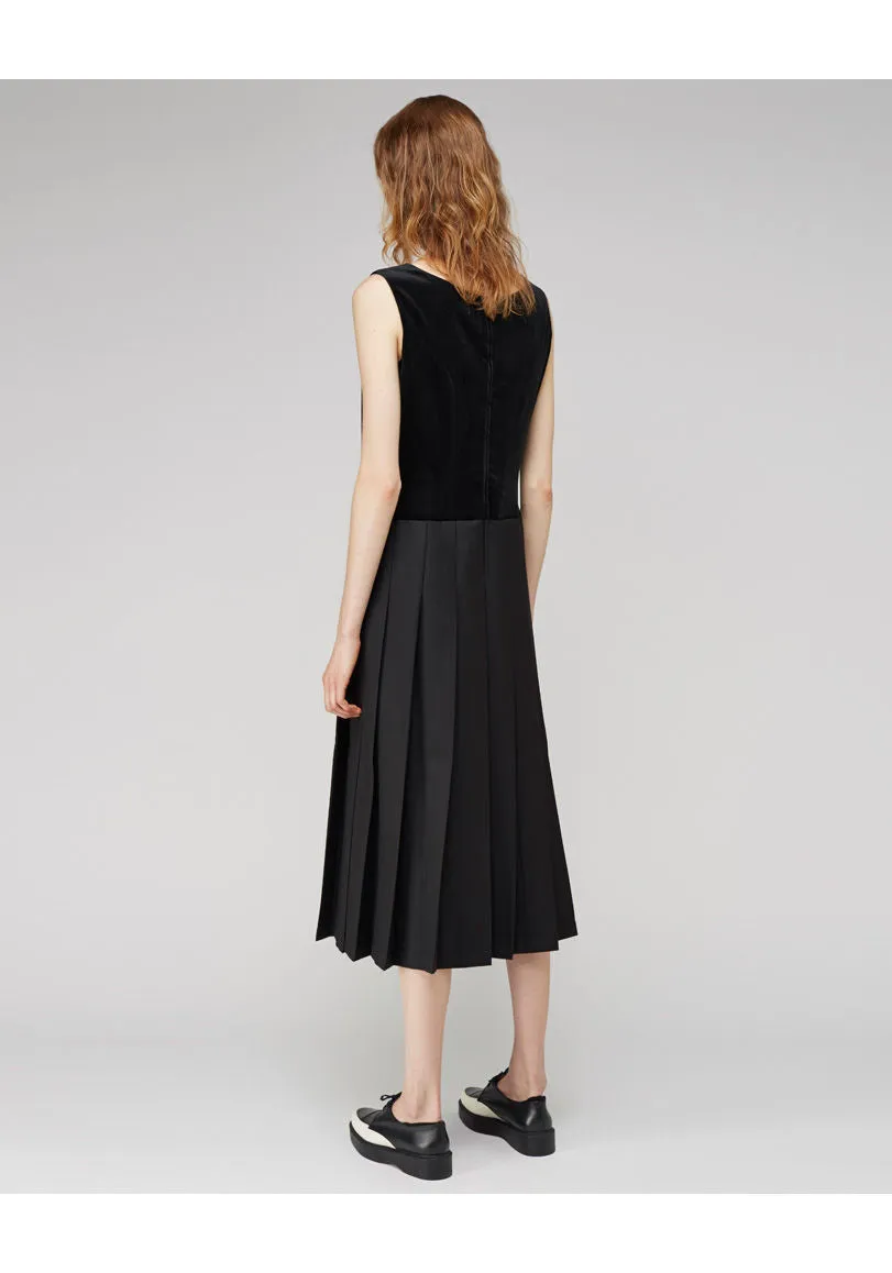 Pleated Skirt Dress