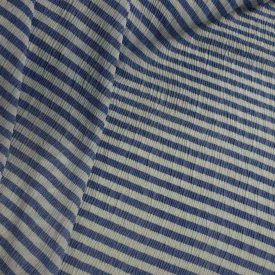 Pleated Striped Prints SS-28921 Blue