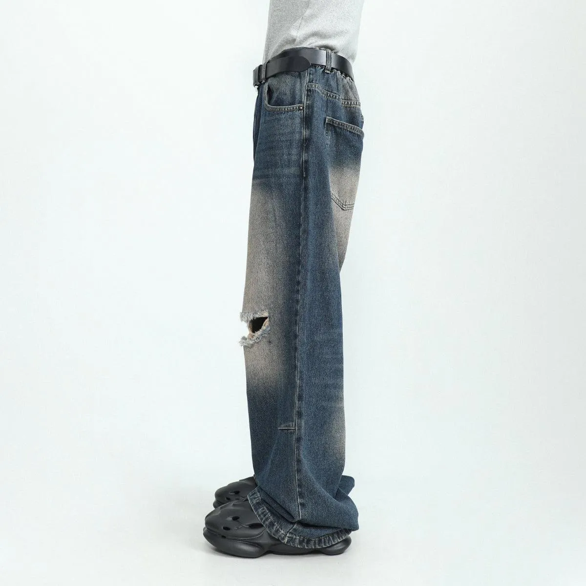 Ripped Knee Jeans