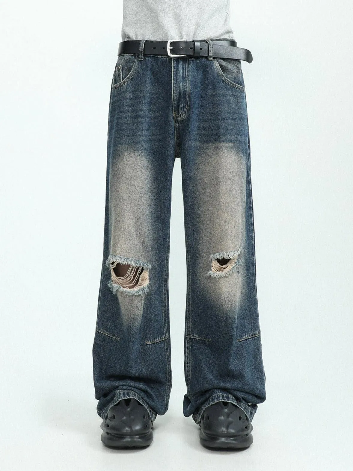 Ripped Knee Jeans