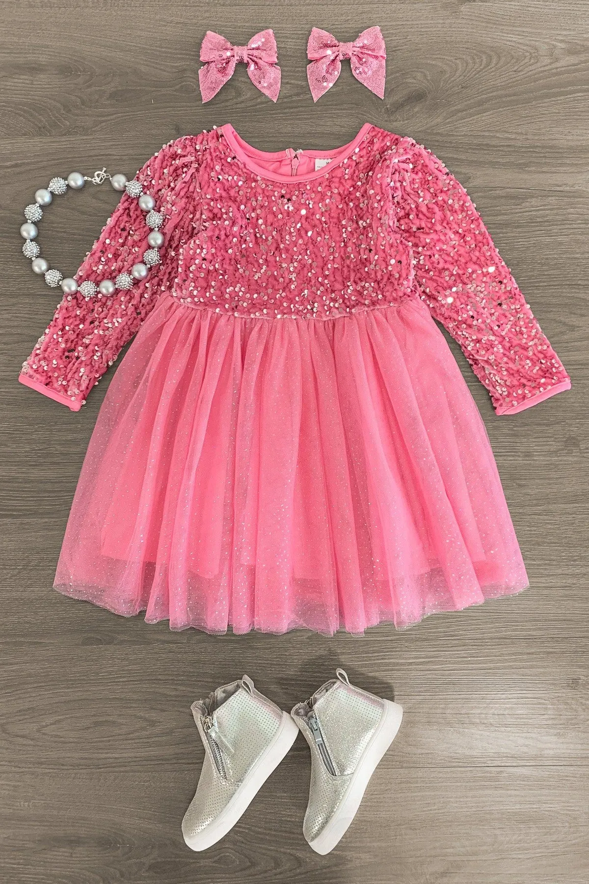 Sequin Glitter Tulle Dress