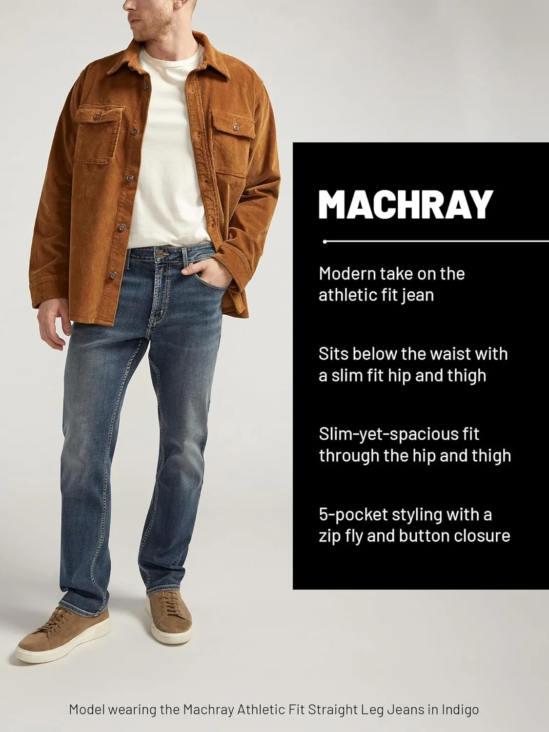 Silver Jeans Co. Men's Machray Athletic Fit Straight Leg Jeans