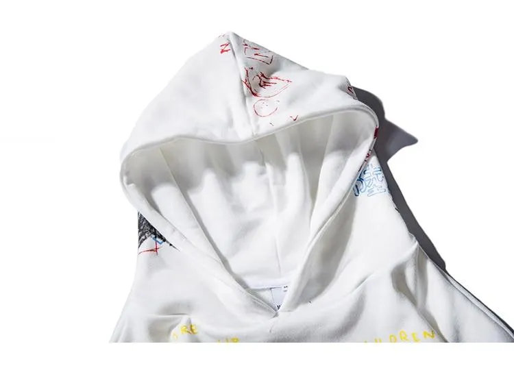 Sketched Graffiti Writing Hype Hoodie