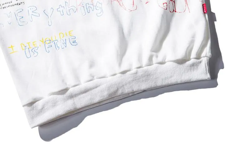 Sketched Graffiti Writing Hype Hoodie