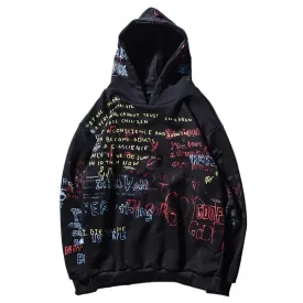 Sketched Graffiti Writing Hype Hoodie
