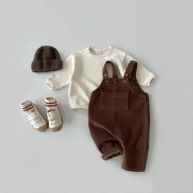 Sleeveless Corduroy Overalls
