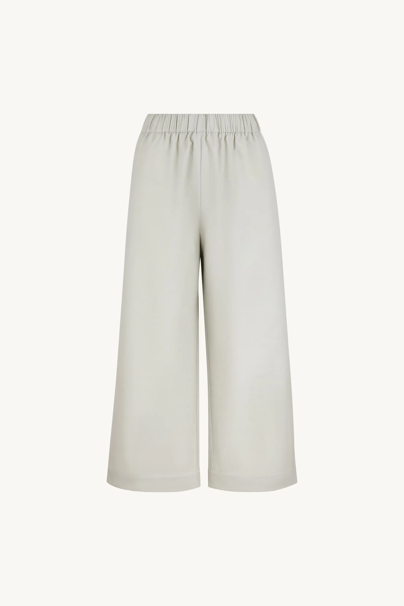 Straight Leg Slacks -- Brushed Organic Cotton