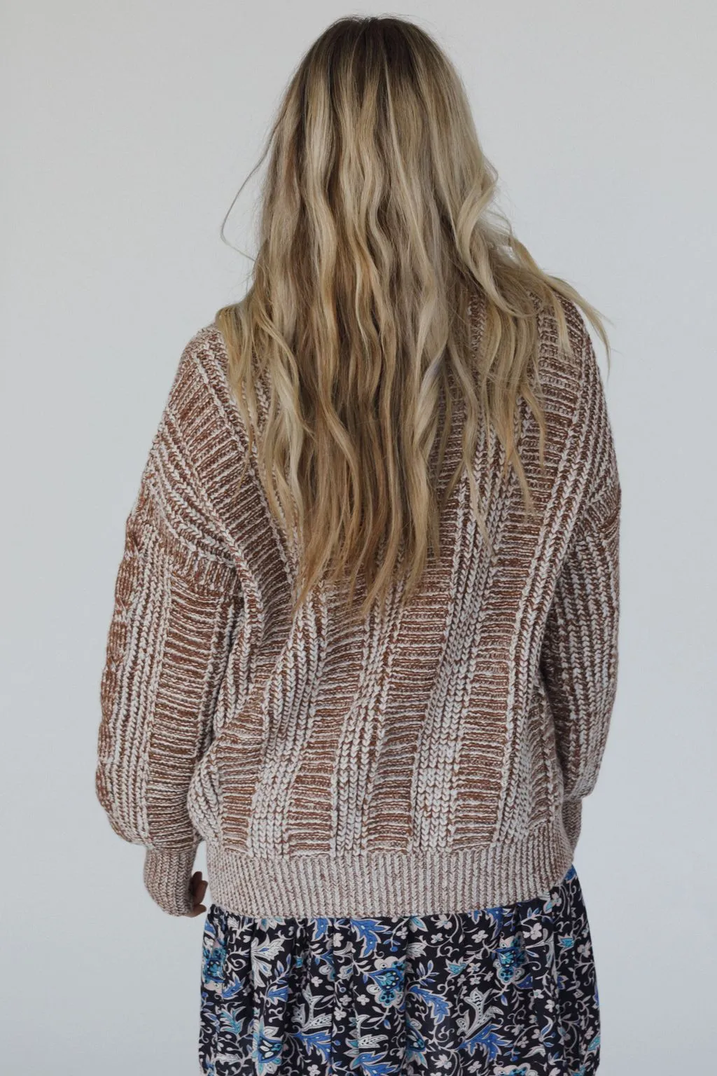 Sunset Stroll Cardigan - Brown