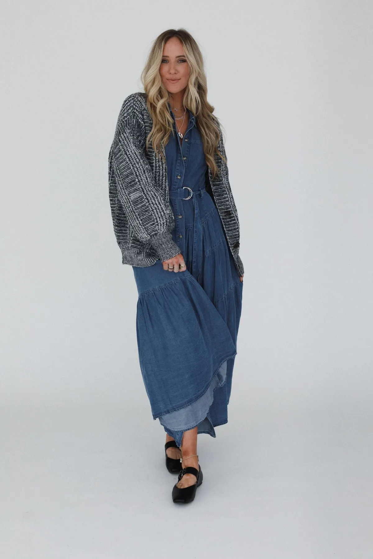 Sunset Stroll Cardigan - Charcoal