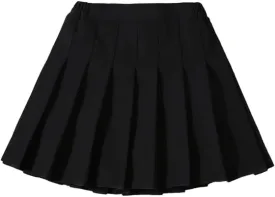 Toddler Baby Girls Pleated Skirt Elastic Waist School Uniform Mini Short Skirt