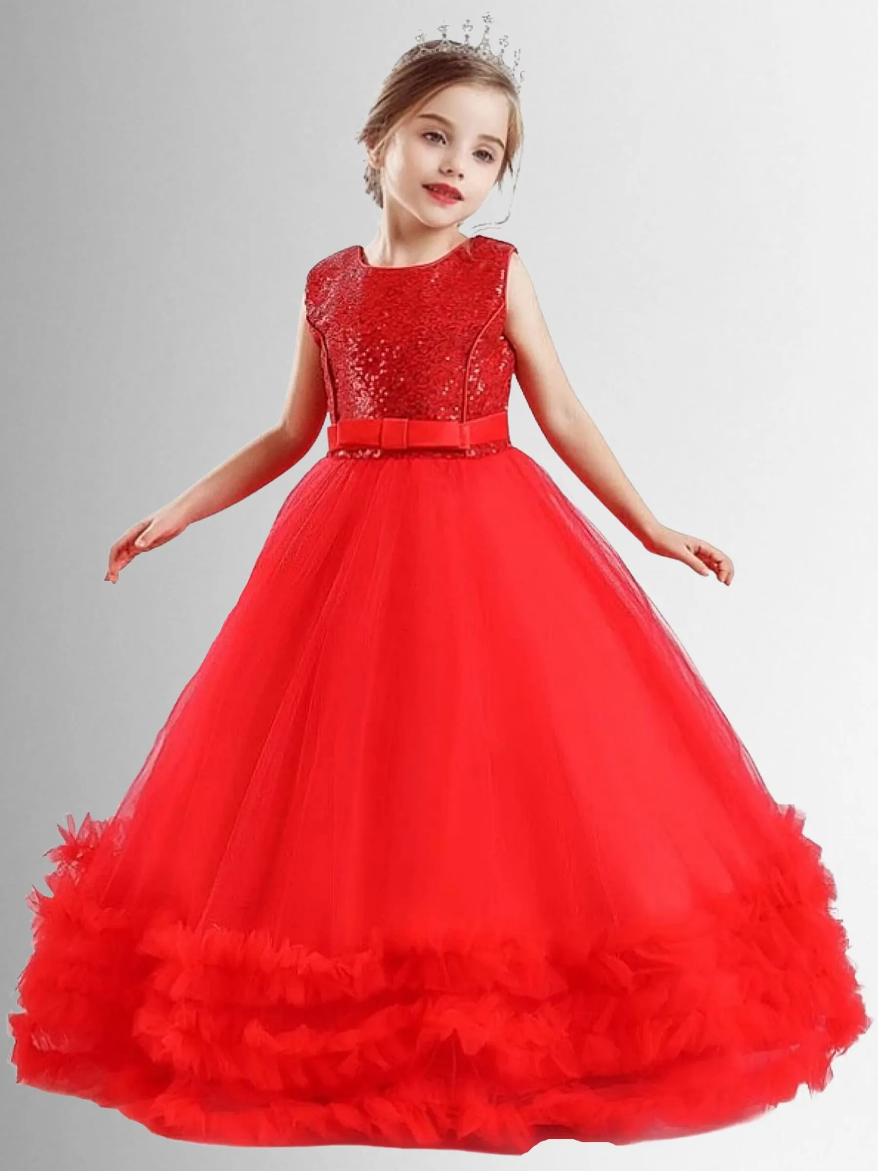 Twirl Forever Sequin Tulle Holiday Gown