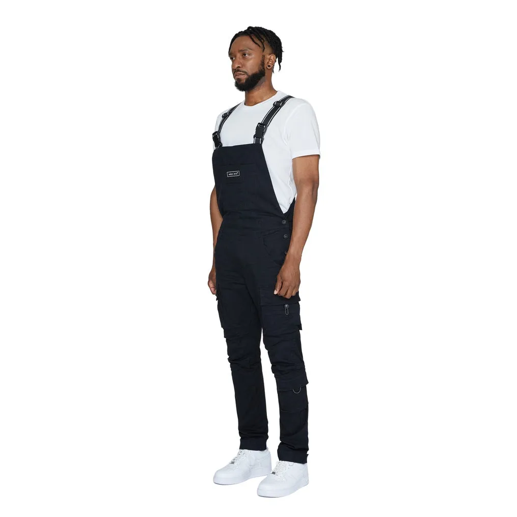 Utility Twill Overalls - Black