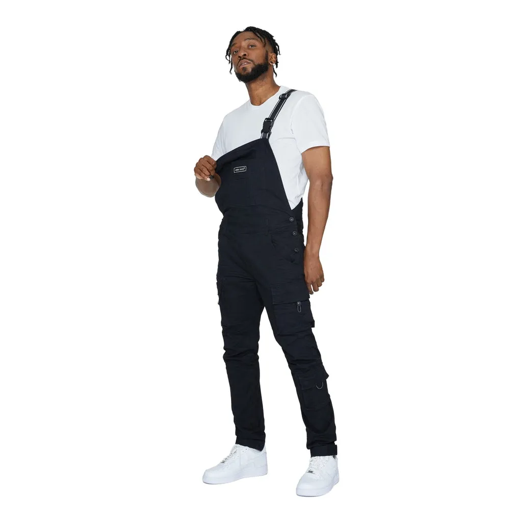 Utility Twill Overalls - Black