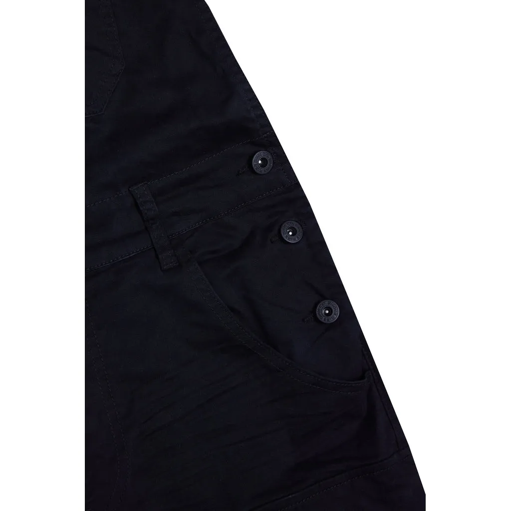 Utility Twill Overalls - Black