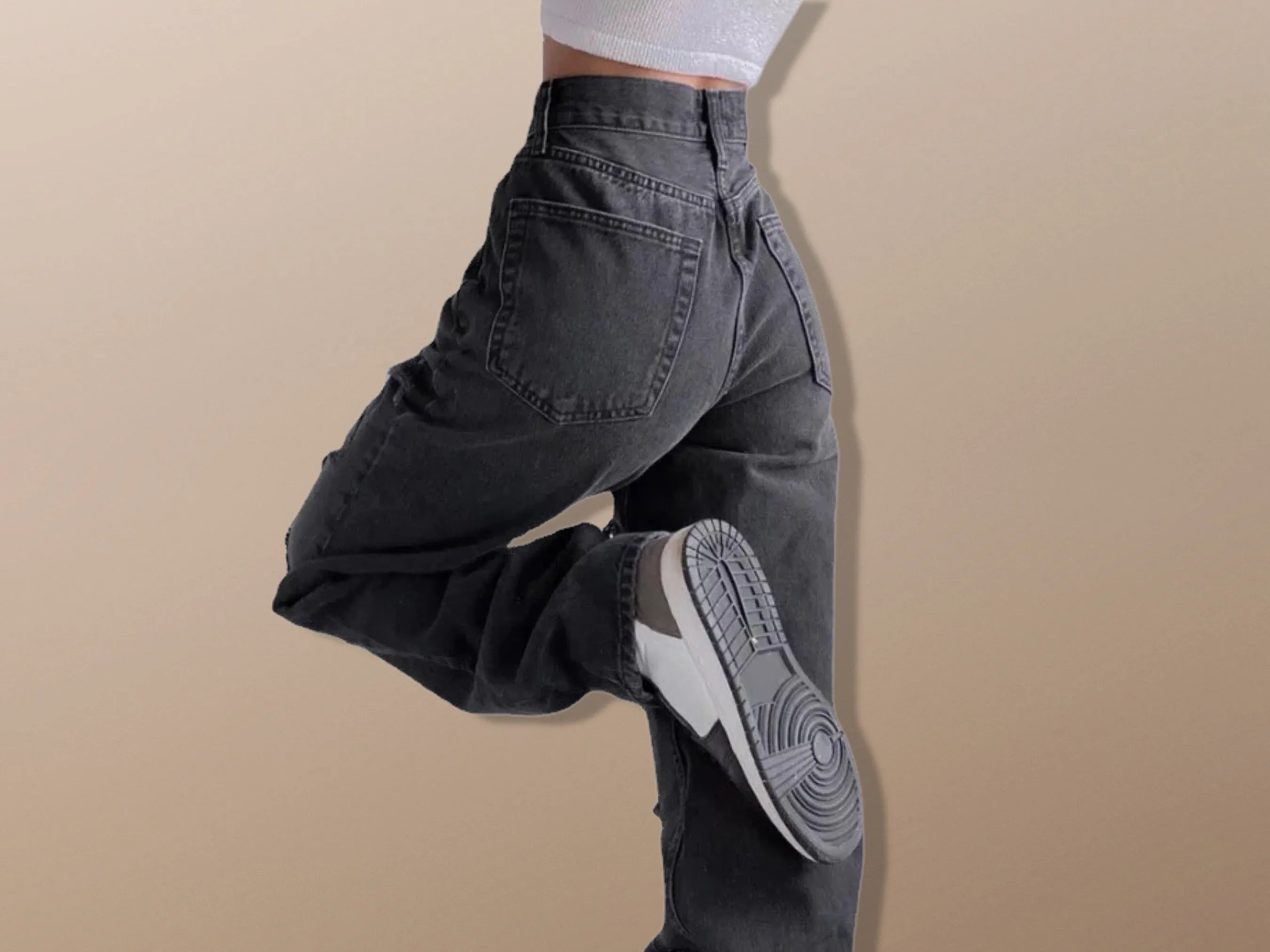 Vintage Ripped Distressed Streetwear Hip Hop Jeans - High Waist Denim Pants