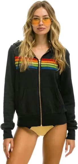 Zip Hoodie Stripe Zipper Hoodie Nation Long Sleeve Elastic Pullover Hoodie Sweatpants Sports Jacket
